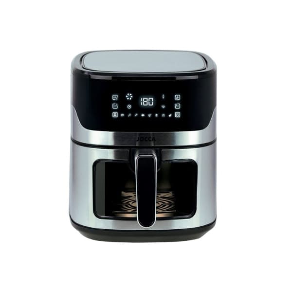 Airfryer 6,5L 1600W digital inox avec fenêtre Jocca(2296) Airfryer 6,5L 1600W digital inox avec fenêtre Jocca(2296)
